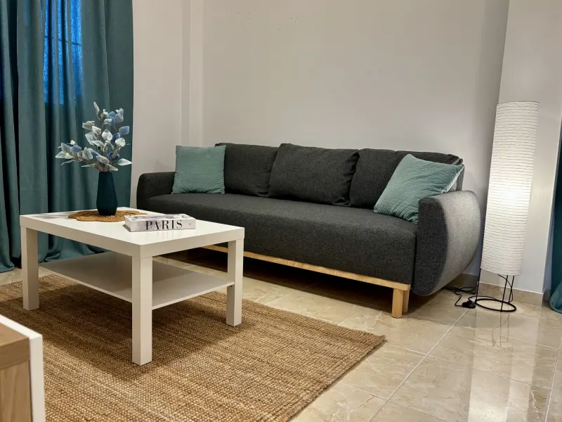 Salón con sofá cama